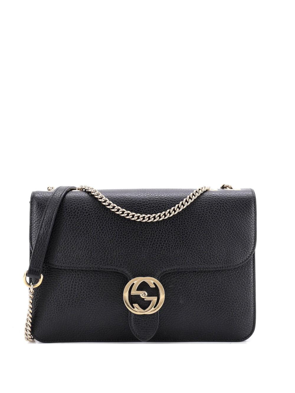 Gucci Interlocking Shoulder Bag Leather #348246G11B